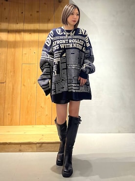 「PBLIM（ページボーイリム）のアイテム」を使った、だーゆいさん（レディース・152cm）の冬コーディネート