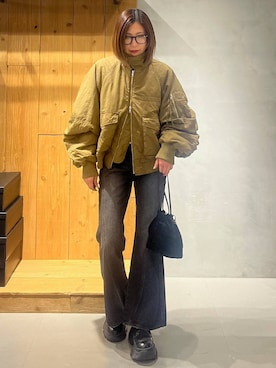 「PBLIM（ページボーイリム）のアイテム（ジャケット/アウター）」を使った、だーゆいさん（レディース・152cm）の冬コーディネート