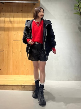 「PBLIM（ページボーイリム）のアイテム（Tシャツ/カットソー）」を使った、だーゆいさん（レディース・152cm）の秋コーディネート