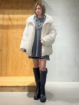 「PAGEBOY（ページボーイ）のアイテム（ブルゾン）」を使った、だーゆいさん（レディース・152cm）の冬コーディネート