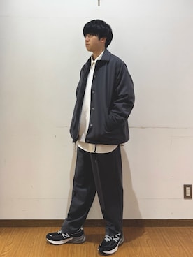 「ITEMS URBANRESEARCH（アイテムズ アーバンリサーチ）のアイテム（シャツ/ブラウス）」を使った、yukiさん（メンズ・167cm）の秋コーディネート