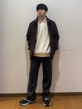 「アイテム（その他トップス）」を使った、yukiさん（メンズ・167cm）の冬コーディネート