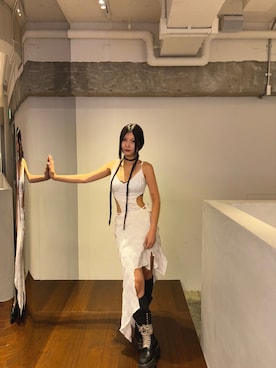 「アイテム（キャミソール）」を使った、ジスさん（レディース・165cm）の夏コーディネート