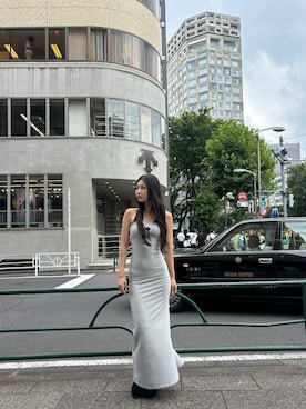 「アイテム（ワンピース）」を使った、ジスさん（レディース・165cm）の夏コーディネート