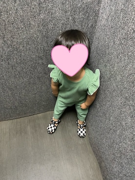 「アイテム（パンツ）」を使った、nanaさん（キッズ・90cm）の秋コーディネート