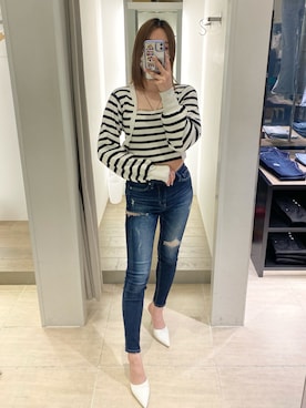 「アイテム（アンサンブル、その他）」を使った、白桃はるなさん（レディース・162cm）の春コーディネート