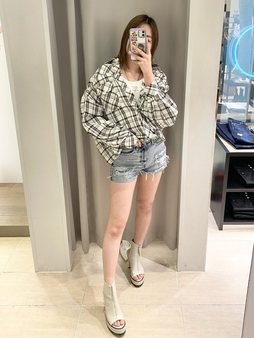 EMODA デニムショートパンツ