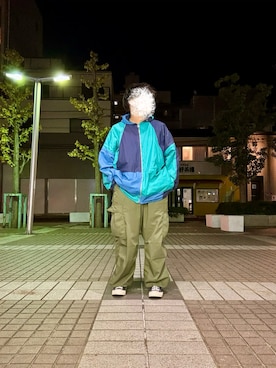 「アイテム（ナイロンジャケット）」を使った、bassnabeeさん（メンズ・166cm・10代）の冬コーディネート