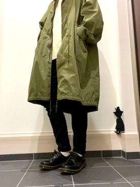 「coen」｜「アイテム（モッズコート）」を使った、suu0412さん（レディース・165cm）の秋コーディネート