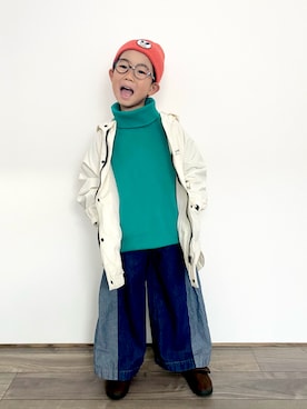 「アイテム（シューズ）」を使った、𝚁𝙴𝙸☺︎さん（キッズ・110cm）の冬コーディネート