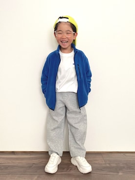 「アイテム（ファッション雑貨）」を使った、𝚁𝙴𝙸☺︎さん（キッズ・110cm）の秋コーディネート