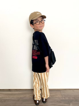 「アイテム（パンツ）」を使った、𝚁𝙴𝙸☺︎さん（キッズ・110cm）の秋コーディネート