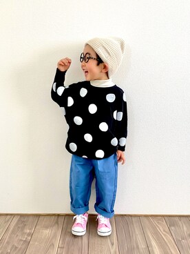 𝚁𝙴𝙸☺︎さん（キッズ・100cm）の冬コーディネート