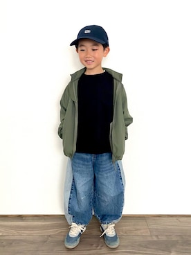 「アイテム（トップス）」を使った、𝚁𝙴𝙸☺︎さん（キッズ・110cm）の秋コーディネート