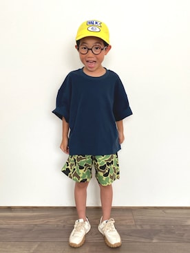 「アイテム（パンツ）」を使った、𝚁𝙴𝙸☺︎さん（キッズ・110cm）の夏コーディネート
