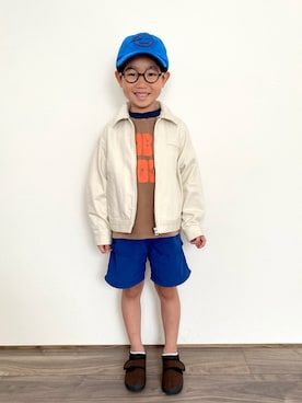 「アイテム（ジャケット/アウター）」を使った、𝚁𝙴𝙸☺︎さん（キッズ・110cm）の秋コーディネート
