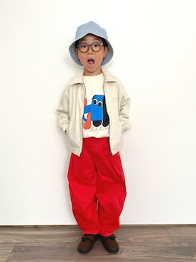 「アイテム（ジャケット/アウター）」を使った、𝚁𝙴𝙸☺︎さん（キッズ・110cm）の秋コーディネート