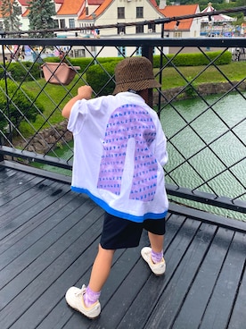 「アイテム（レッグウェア）」を使った、𝚁𝙴𝙸☺︎さん（キッズ・110cm）の夏コーディネート