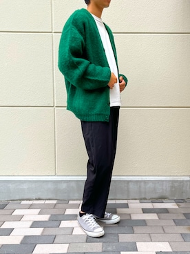「WEGO（ウィゴー）のアイテム（カーディガン/ボレロ）」を使った、yuriさん（メンズ・171cm）の秋コーディネート