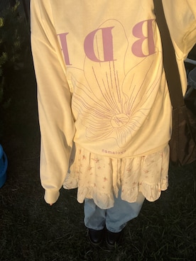 「アイテム（ワンピース/ドレス）」を使った、harukahappyさん（レディース・160cm・10代）の秋コーディネート