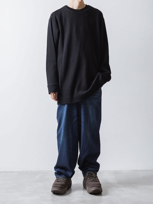 NO/FAITH Washed Wide-leg Denimデニムパンツ S*