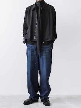 「黒シャツ」｜ogasawaraさん（メンズ・174cm）の夏コーディネート