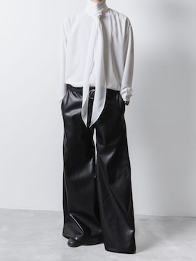 「ato（アトウ）のアイテム（その他パンツ）」を使った、ogasawaraさん（メンズ・174cm）の夏コーディネート