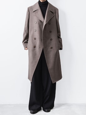 「アイテム（ピーコート）」を使った、ogasawaraさん（メンズ・174cm）の秋コーディネート