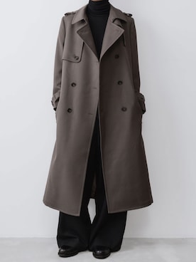 「アイテム（トレンチコート）」を使った、ogasawaraさん（メンズ・174cm）の冬コーディネート