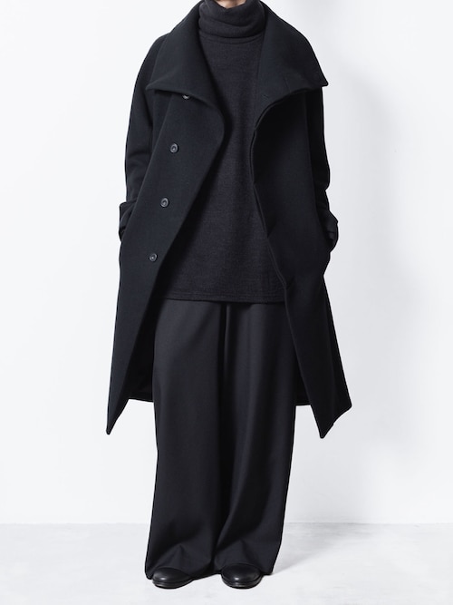 ENGLAND LAMB MELTON STAND COLLAR COAT（ステンカラーコート）｜ato