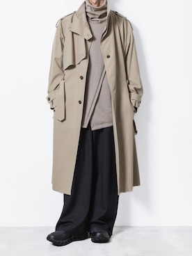 「アイテム（トレンチコート）」を使った、ogasawaraさん（メンズ・174cm）の秋コーディネート