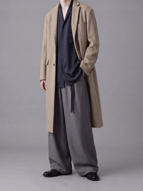 Graphpaper VELVET CHESTERFIELD COAT サイズ2 sj.0024AW25-black velvet collar chesterfield coat. The Black-and