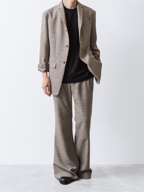 SLUB TWEED FLAIR PANTS（スラックス）｜ato（アトウ）のファッション
