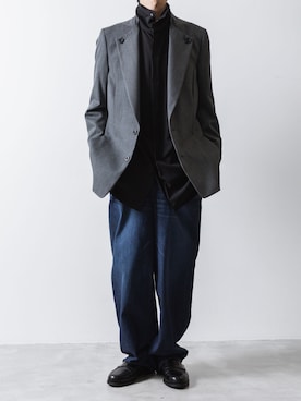 「スカーフ」｜「アイテム（ジャケット/アウター）」を使った、ogasawaraさん（メンズ・174cm）の夏コーディネート