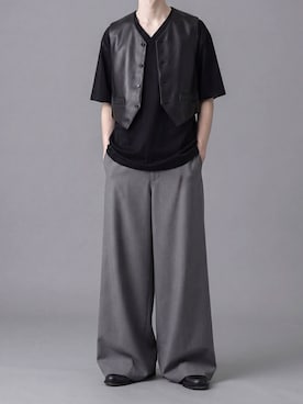 「Vネック」｜ogasawaraさん（メンズ・174cm）の春コーディネート