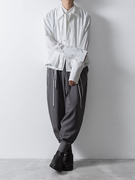 「モード系」｜「アイテム（シャツ/ブラウス）」を使った、ogasawaraさん（メンズ・174cm）の夏コーディネート