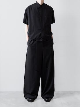 「黒シャツ」｜ogasawaraさん（メンズ・174cm）の夏コーディネート
