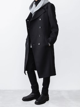 「アイテム（ピーコート）」を使った、ogasawaraさん（メンズ・174cm）の秋コーディネート