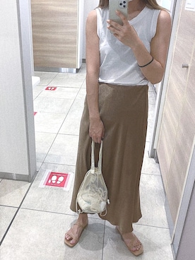 「unglid（アングリッド）のアイテム」を使った、memeさん（レディース・156cm）の夏コーディネート