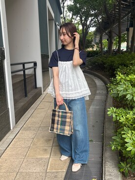 「ビスチェコーデ」｜「アイテム（スカート）」を使った、のんさん（レディース・151cm）の夏コーディネート