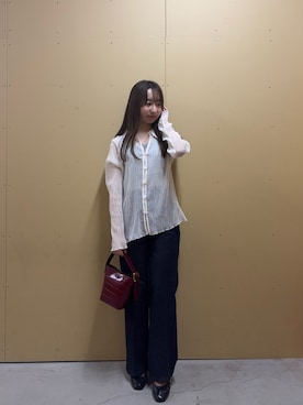 「ブラウスコーデ」｜のんさん（レディース・151cm）の秋コーディネート