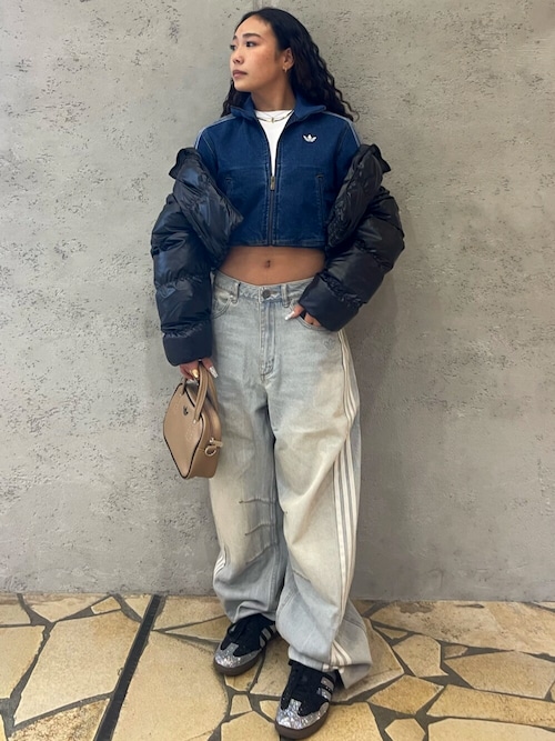 Adilenium シーズン 3 バナナフィット ウォッシュドデニムパンツ