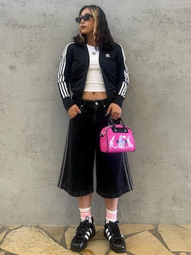 「アイテム（ジャージ）」を使った、O.Aさん（レディース・154cm）の夏コーディネート
