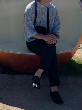 「DRIES VAN NOTEN（ドリスヴァンノッテン）のアイテム（トップス）」を使った、yksirさん（メンズ・170cm）の夏コーディネート