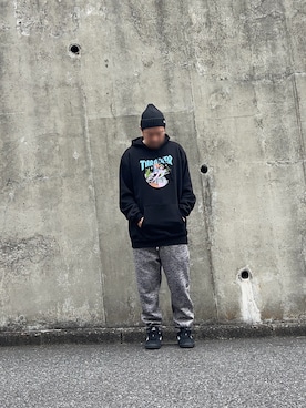 「THRASHER（スラッシャー）のアイテム」を使った、コータさん（メンズ・173cm）の春コーディネート