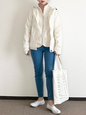 「H&M（エイチ・アンド・エム）のアイテム（その他アウター）」を使った、moemineさん（レディース・150cm）の春コーディネート