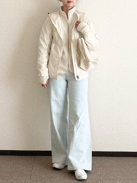 「H&M（エイチ・アンド・エム）のアイテム（その他アウター）」を使った、moemineさん（レディース・150cm）の春コーディネート