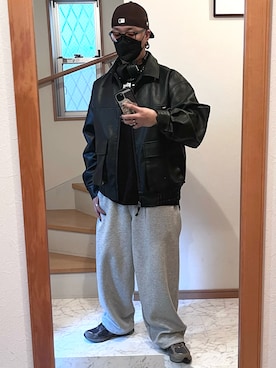 「アイテム（アンダーウェア）」を使った、jokerさん（メンズ・170cm）の秋コーディネート