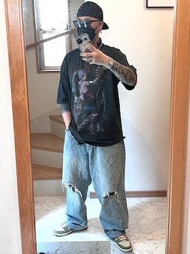 「アイテム（PC・スマホグッズ/家電）」を使った、jokerさん（メンズ・170cm）の夏コーディネート