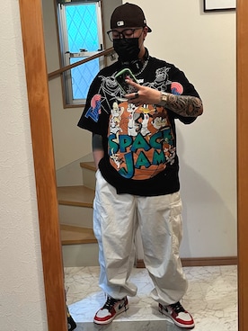 「GUコーデ」｜「アイテム（PC・スマホグッズ/家電）」を使った、jokerさん（メンズ・170cm）の夏コーディネート
